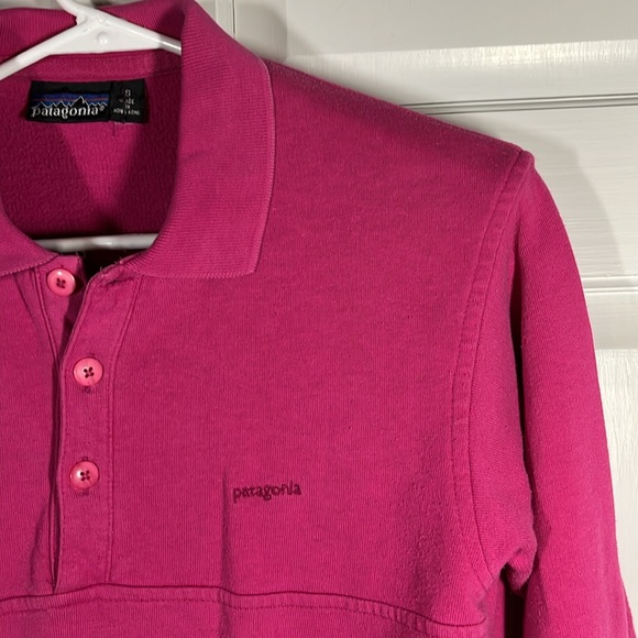 Vintage Patagonia Sweatshirt Pullover Sweater Unisex S Women’s M Barbie Pink - Picture 9 of 17